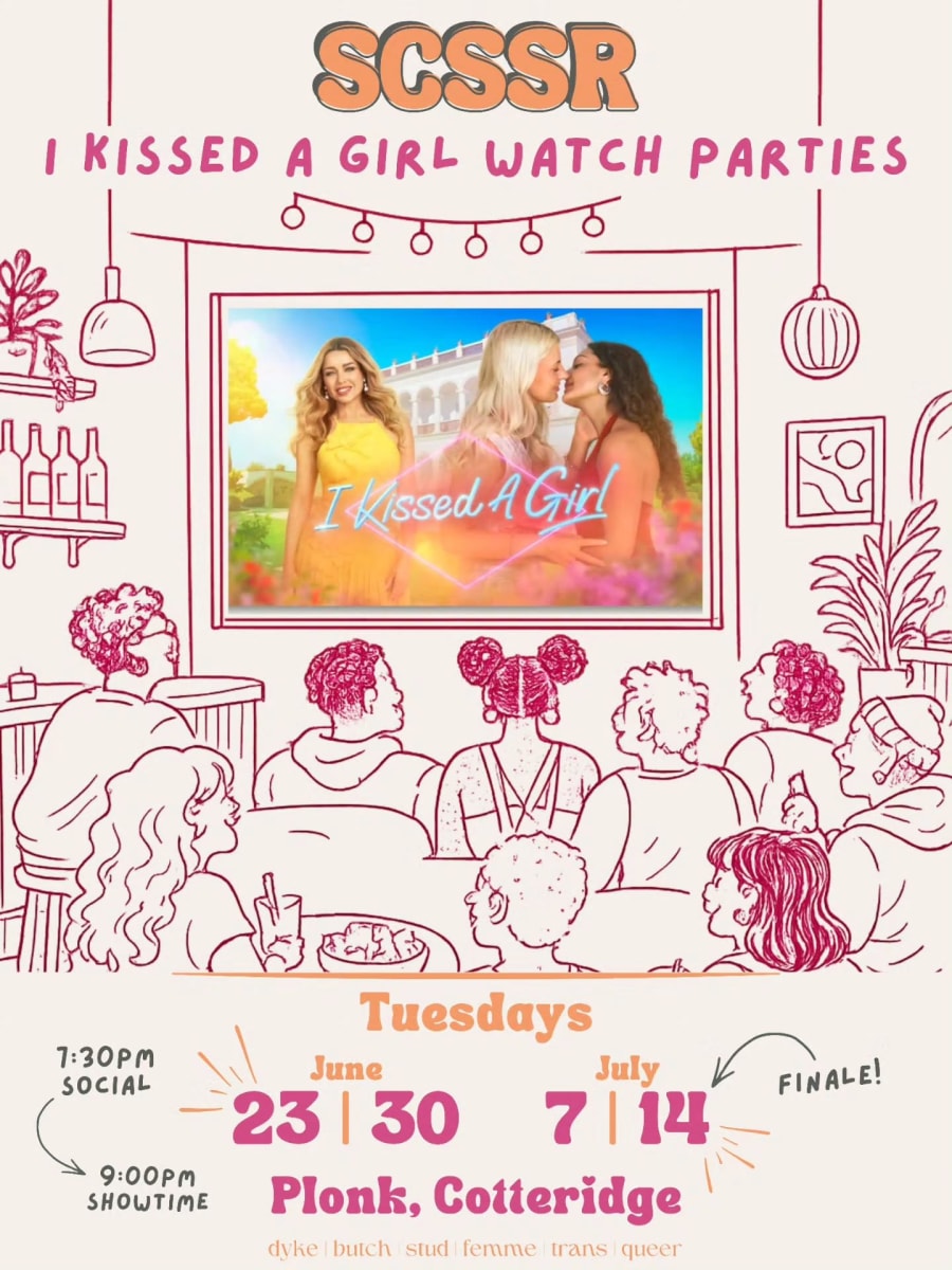 SCSSR: I Kissed A Girl Watch Party poster