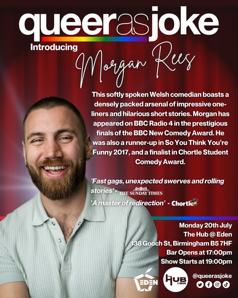 Queer As Joke: Morgan Rees poster
