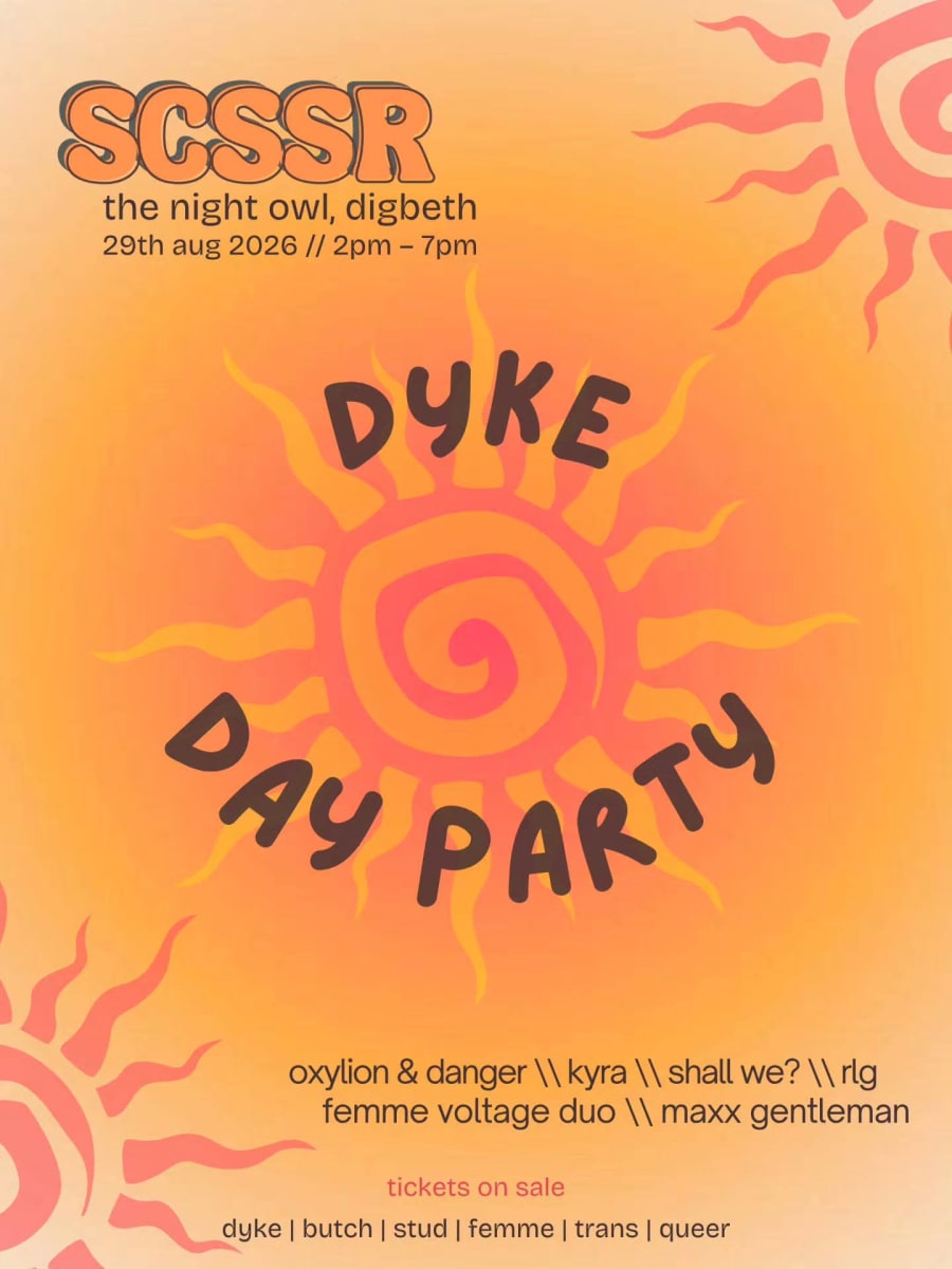 SCSSR Presents: Dyke Day Party poster