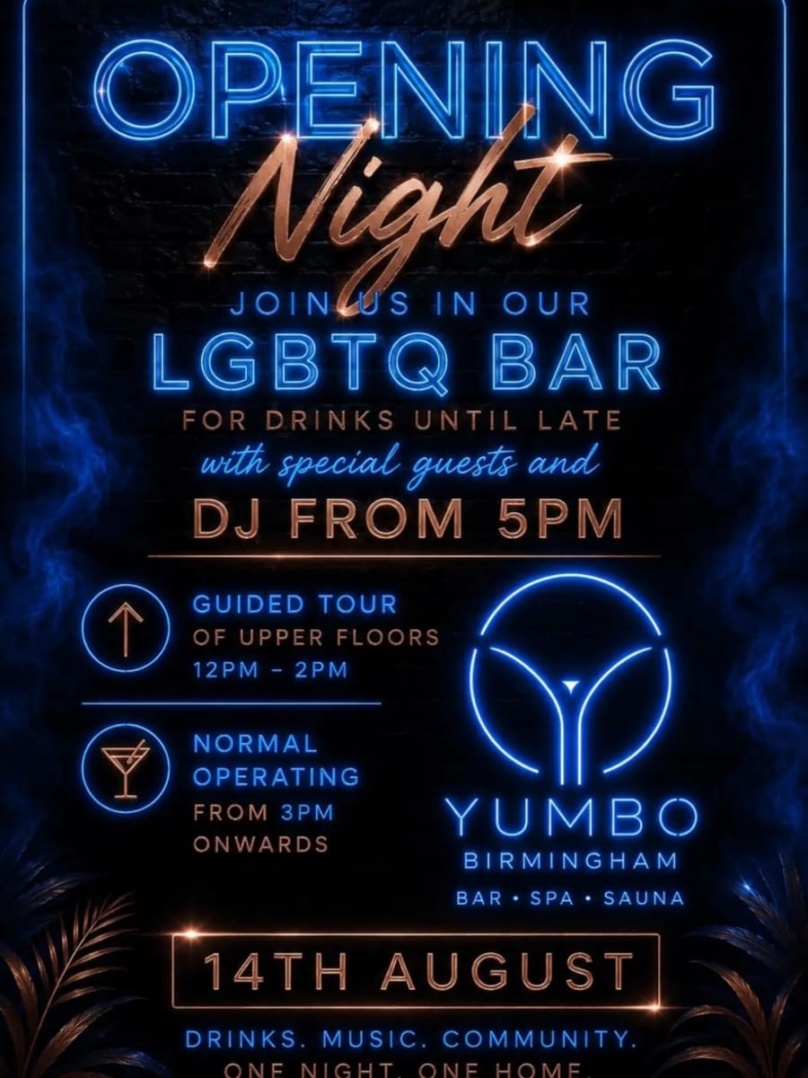 YUMBO Birmingham Opening Night poster