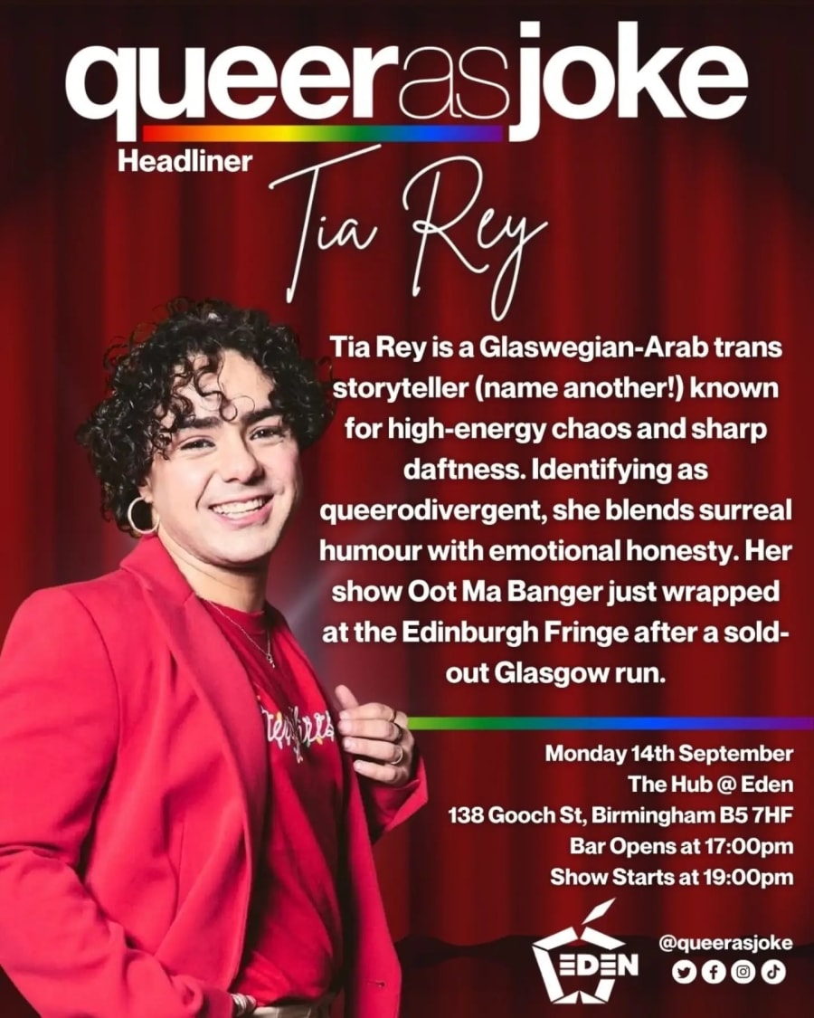 Queer as Joke Comedy // September 2026 poster