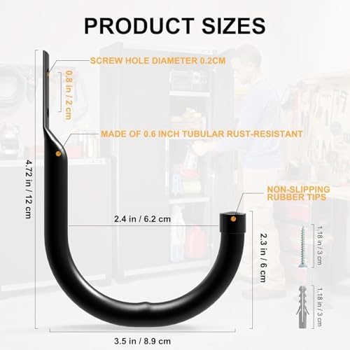 Vue 2 de Ainden Crochets Muraux Pour