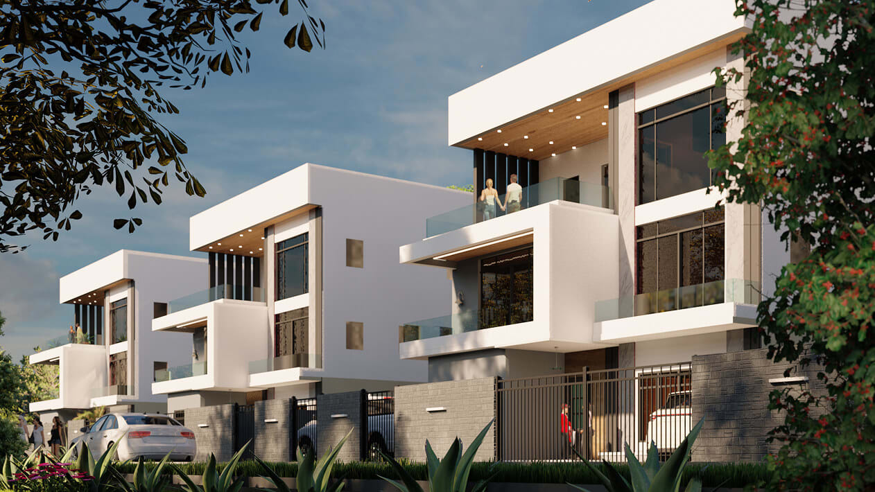Estate Project Construction (18nrs of 5-Bedroom Duplex + BQ)