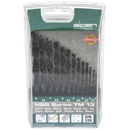 Set Brocas (13) Metal HSS Sprint TM13 Marca Alpen