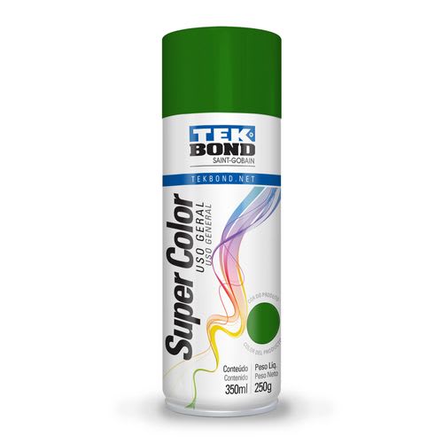 Pintura Spray Acrilica Verde 350ml Uso General | TEKBOND