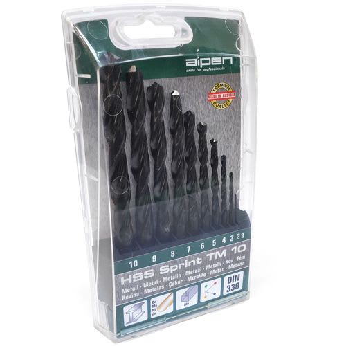 Set Brocas (10) Metal HSS Sprint TM10 Marca Alpen