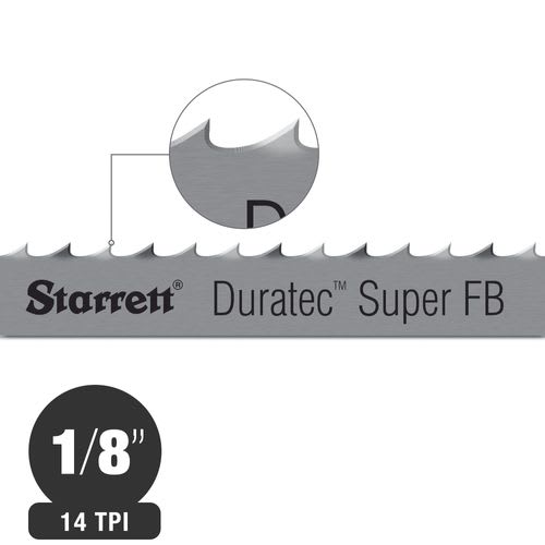 Sierra Huincha para Metal 3x0.65mm 14tpi (30mt) Raker Duratec™ Super FB Starrett