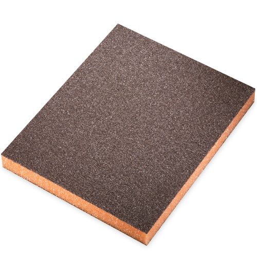 Esponja Abrasiva Madera y Barnices - Medium Naranjo - 97x120 mm - Siasponge Flex