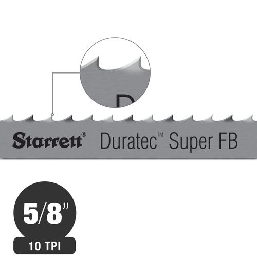 Sierra Huincha para Metal 16x0.80mm 10tpi (30mt) Raker Duratec™ Super FB Starrett