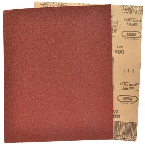 Lija Papel Kraft - Madera - Grano 100 - Isesa