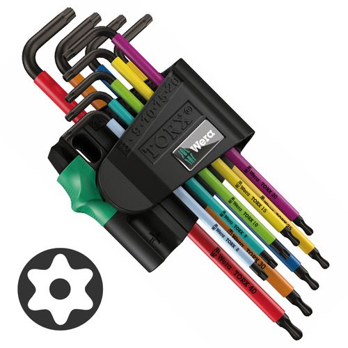 Set Llaves Allen 967/9 TX SPKL TORX BO Multicolour Wera