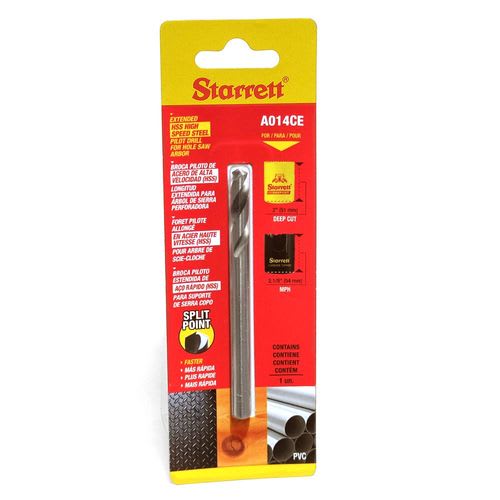 Broca Piloto HSS - Ø 6,5 - Largo 92 mm - Para Sierra Copa - A3/A10 - KA014CE - Starrett