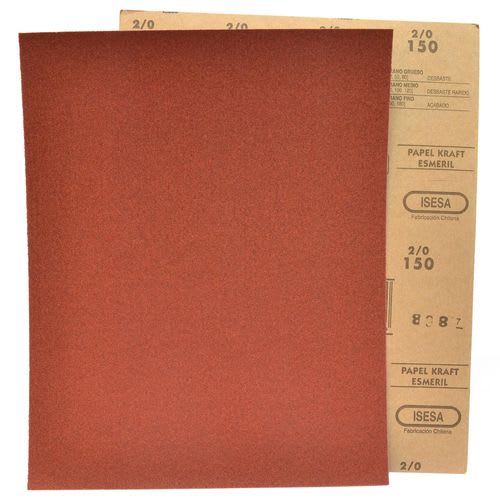 Lija Papel Kraft - Madera - Grano 150 - Isesa
