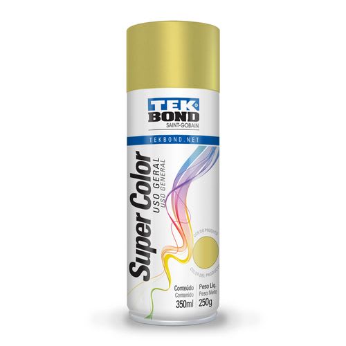 Pintura Spray Acrilica Dorado 350ml Uso General