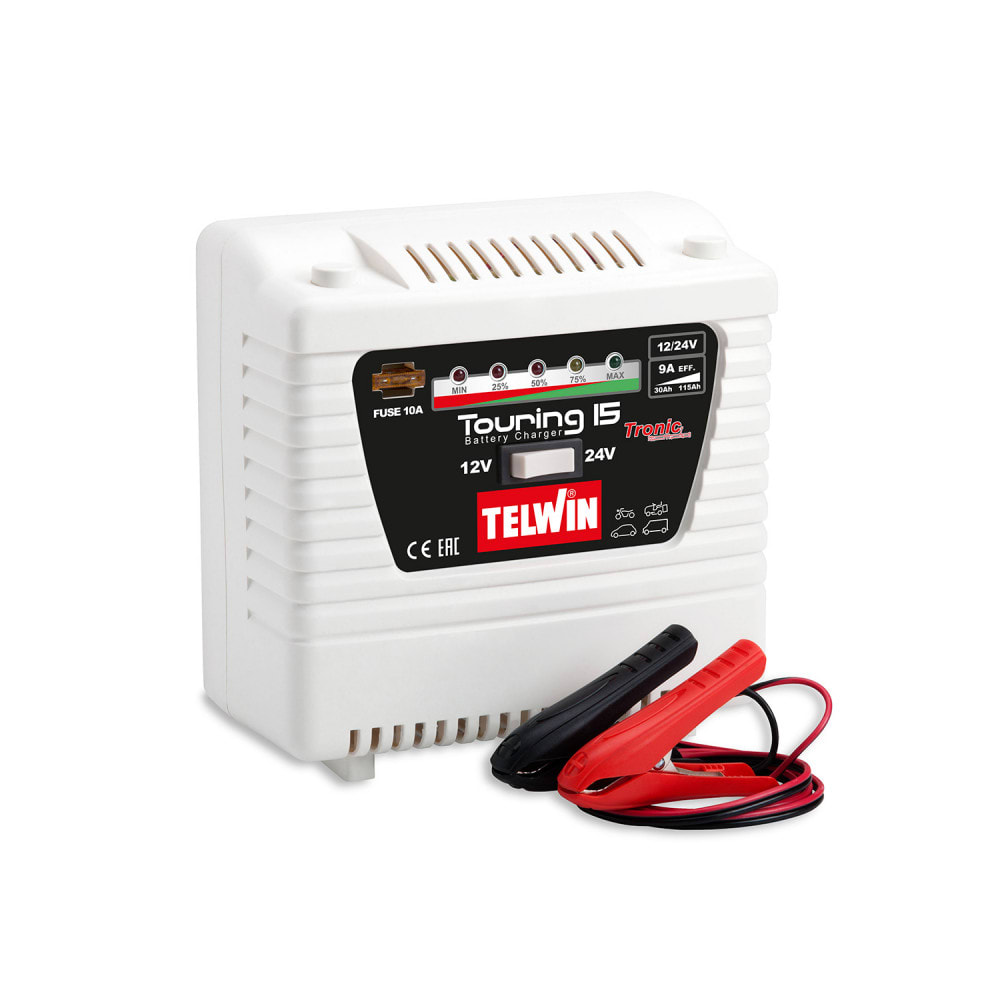 Bateria C/ Cable Puente 12V/24V Battery Link Telwin