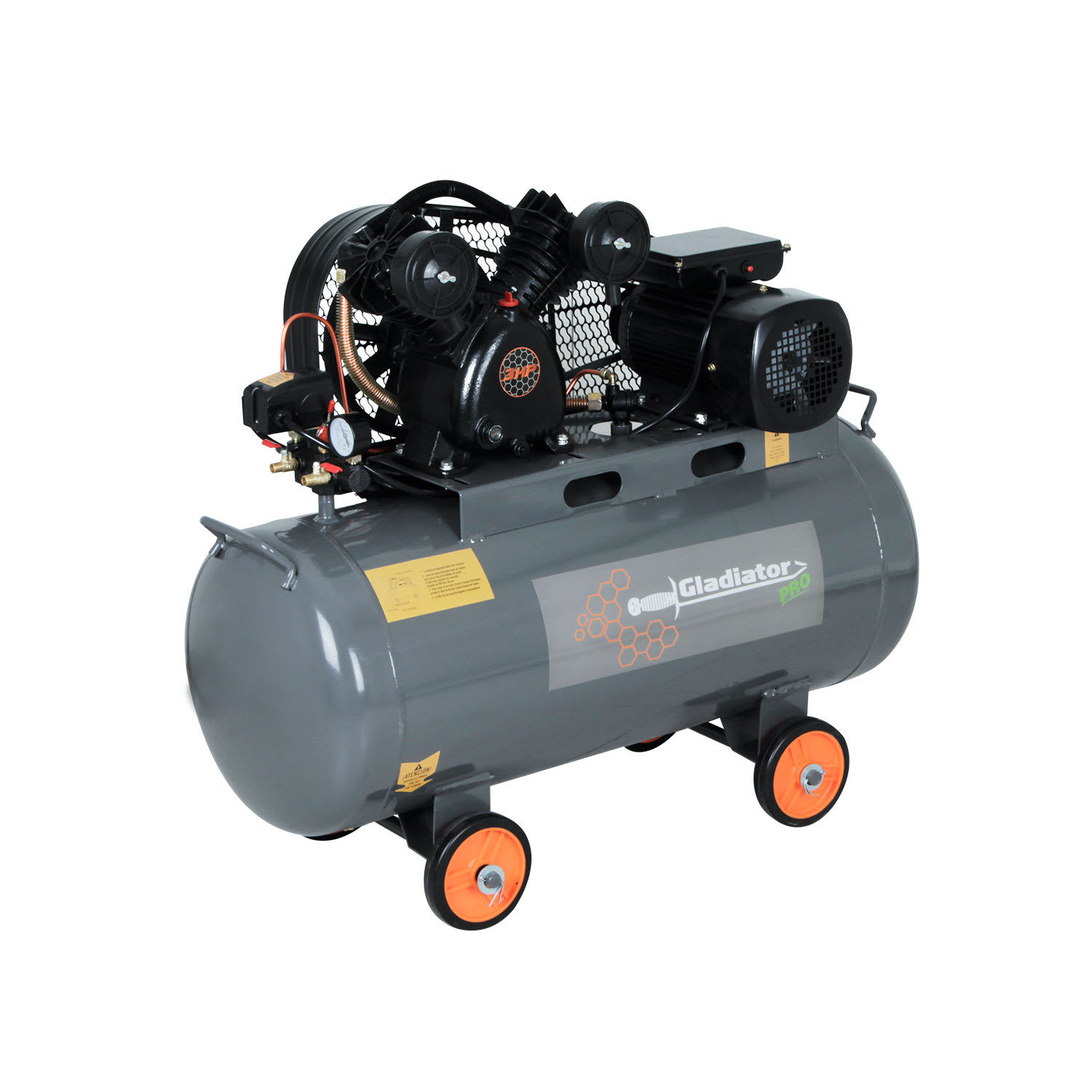 COMPRESOR 3hp 100 litros 220v CE 810/220/M/50/3