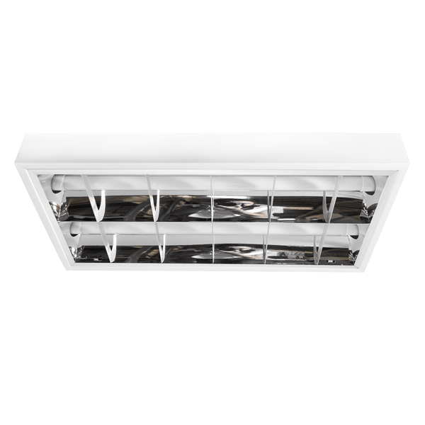 Equipo Alta Eficiencia Fluorescente 2X18/20W Sobrepuesto Electronico