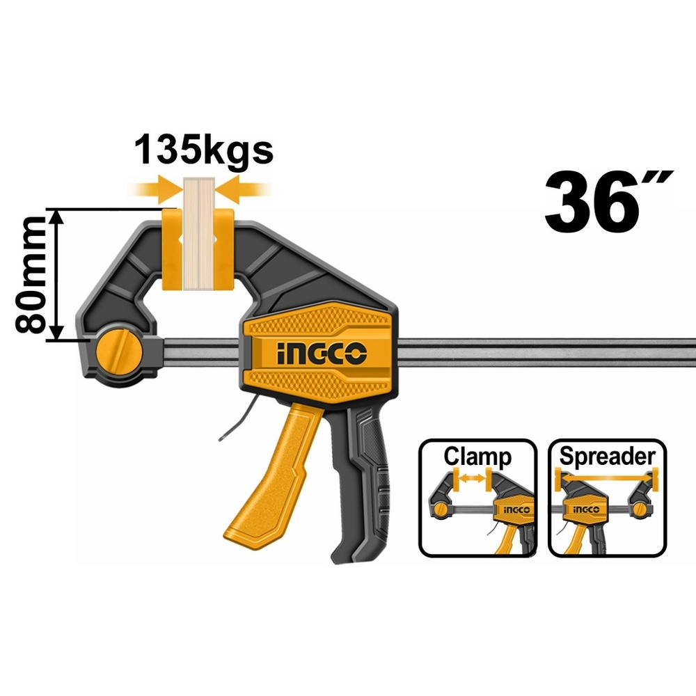 PRENSA RAPIDA INDUSTRIAL 80X900MM INGCO HQBC36803