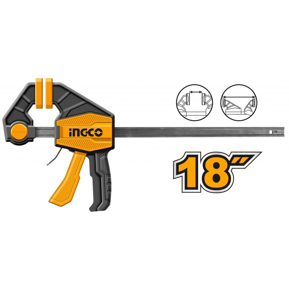 PRENSA RAPIDA INDUSTRIAL 63X450MM INGCO HQBC01603 | Ingco