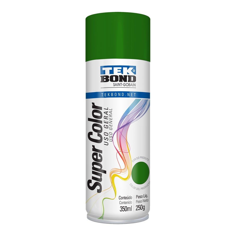 PINTURA EN SPRAY VERDE USO GENERAL 350 ML/250G TEKBOND 69957327143 | Ingco