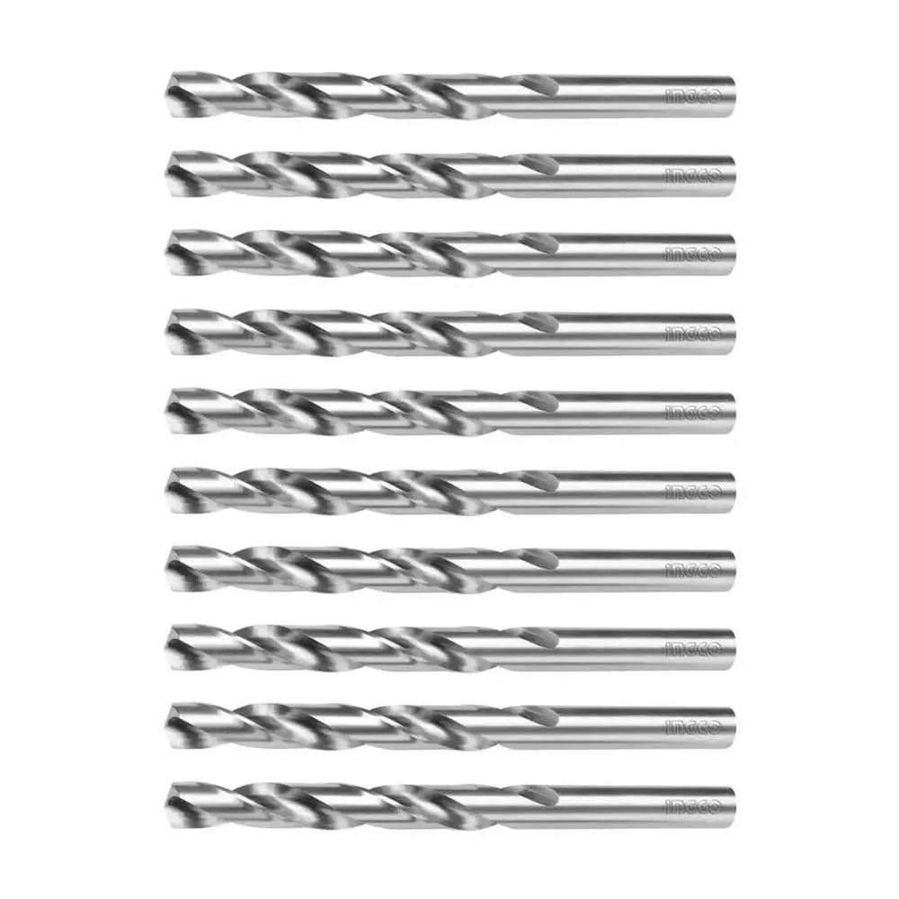 PACK 10 BROCAS HSS M2 INDUSTRIAL 4X75MM INGCO DBT1110401