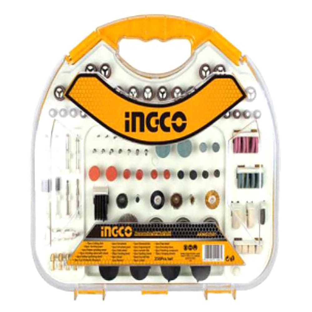 SET ACCESORIOS MINI TORNO 250 PIEZAS INGCO AKMG2501