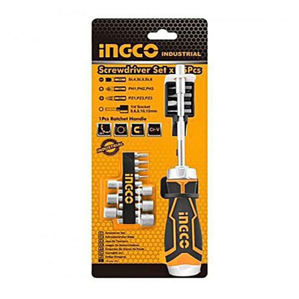 Set Llaves Allen/torx Industrial 18 Piezas 1.5-10mm/t10-50 Ingco Hhkset0181