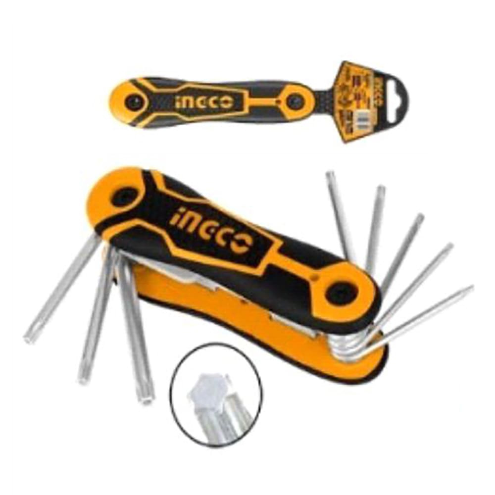 SET LLAVES TORX 8 PIEZAS T9-T40 INGCO HHK14083