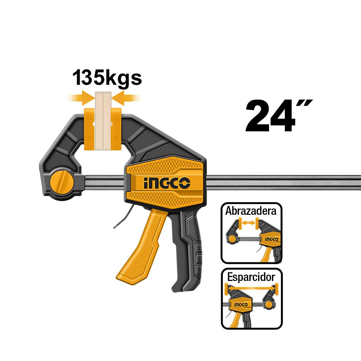 PRENSA RAPIDA INDUSTRIAL 80X600MM INGCO HQBC24802