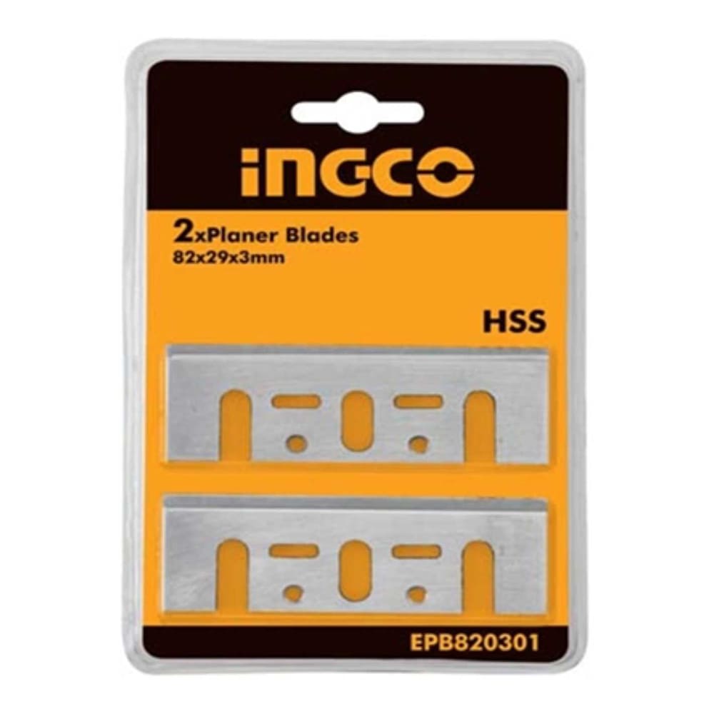 SET CUCHILLAS CEPILLADORA INDUSTRIAL 2 PIEZAS 82X29X3MM INGCO EPB820301