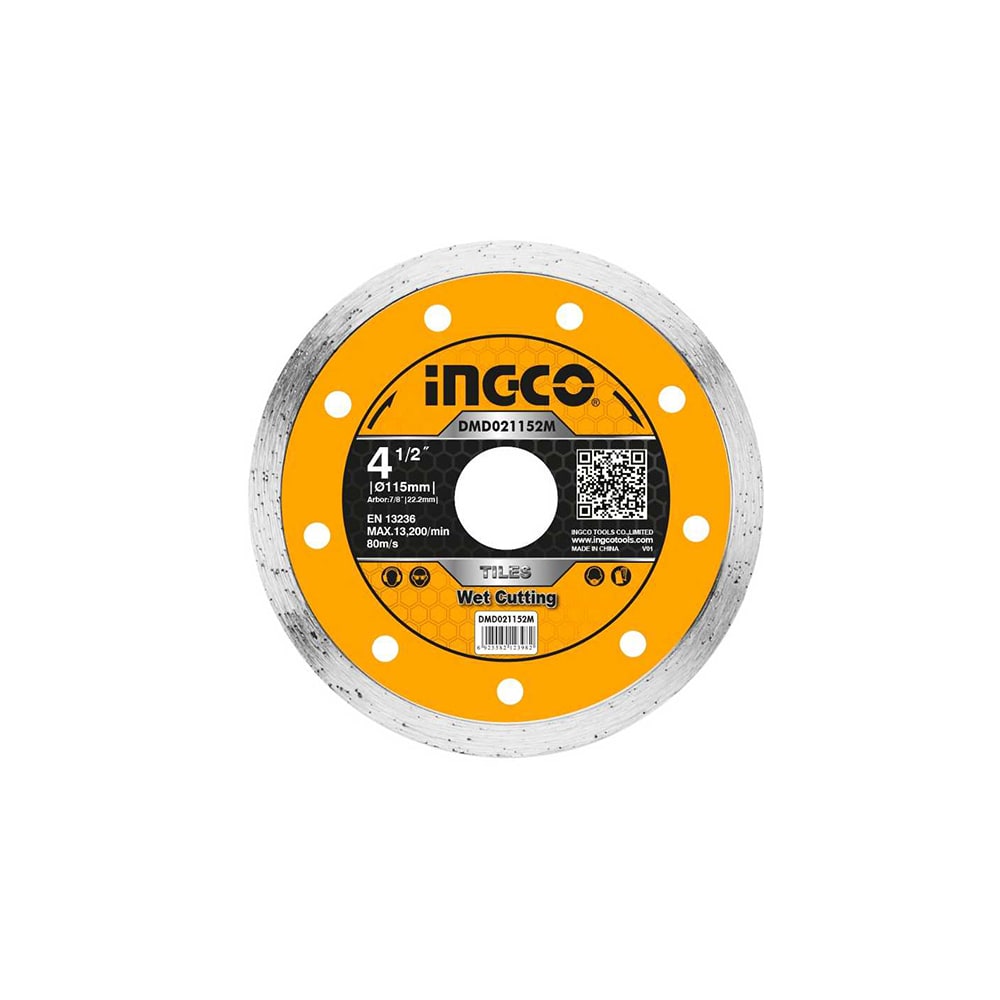 DISCO DIAMANTADO CONTINUO UNIDAD 115MM INGCO DMD021152M