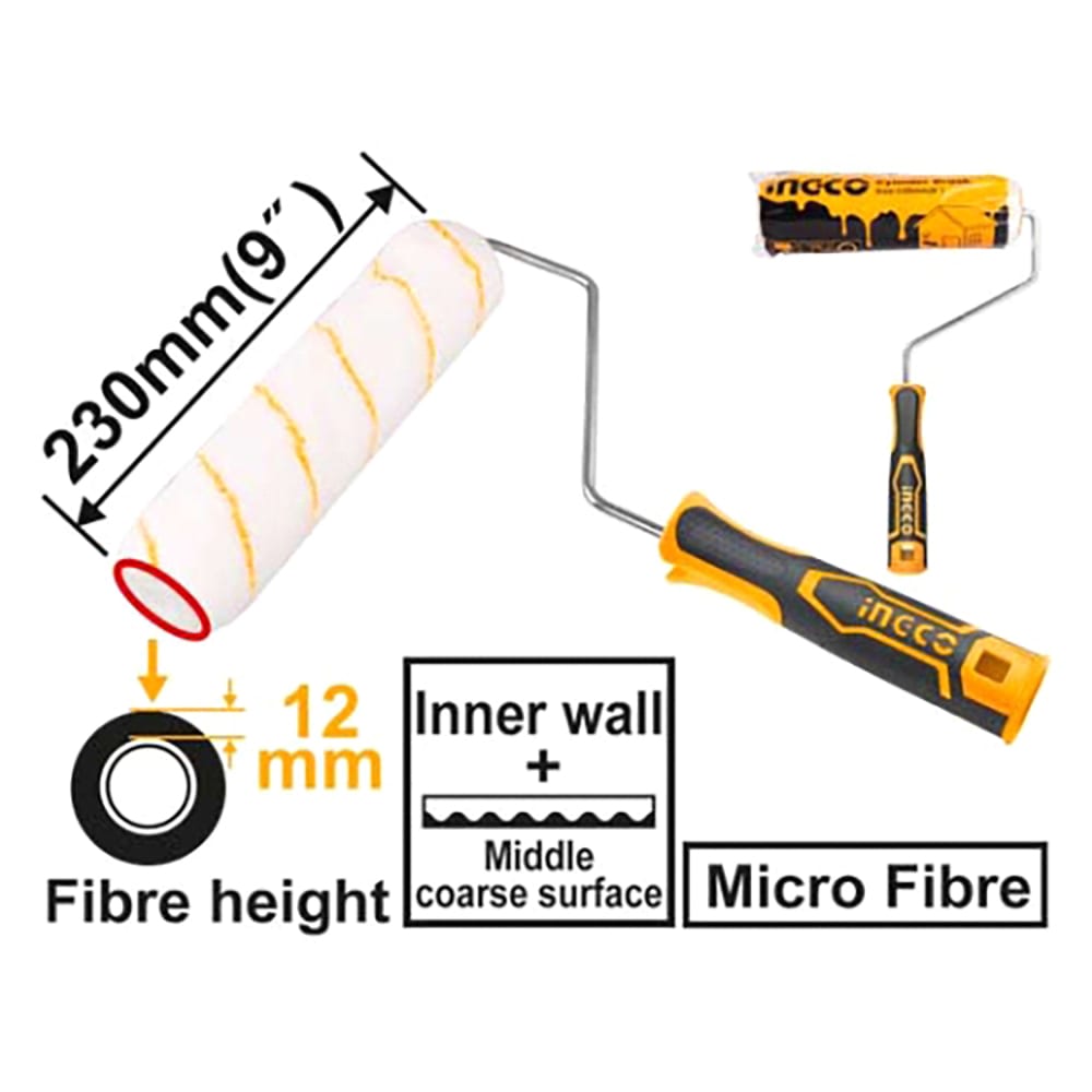 RODILLO INDUSTRIAL MICROFIBRA 230 MM / 9