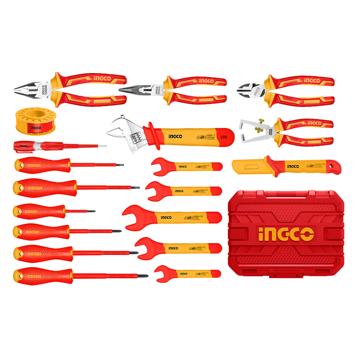 SET HERRAMIENTAS VDE 19 PCS INGCO HKITH1901