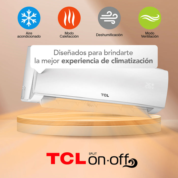 Aire Acondicionado Frio-Calor Split TCL 12000 BTU 4en1