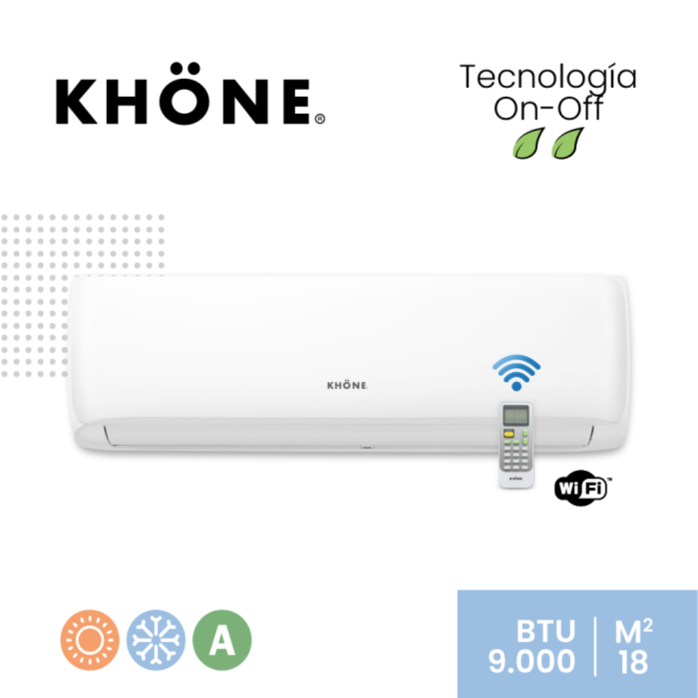 NUEVO CLIMATIZADOR SPLIT KHÖNE ON-OFF 18000 BTU/h