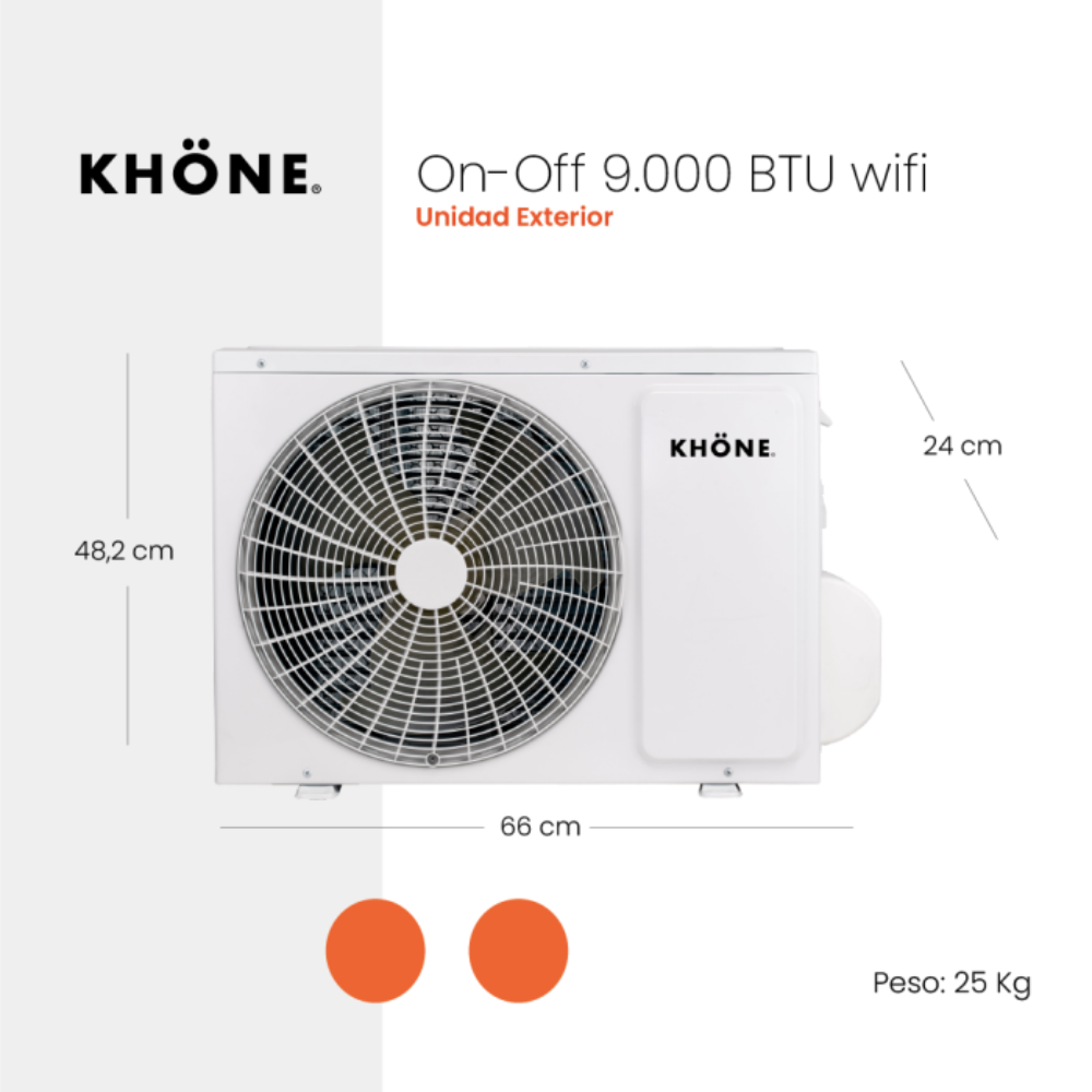 NUEVO CLIMATIZADOR SPLIT KHÖNE ON-OFF 9000 BTU/h