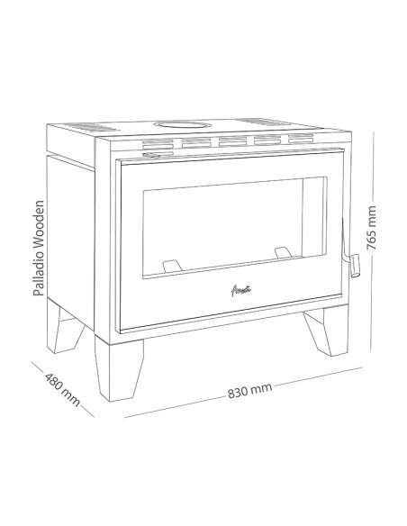 Palladio Wooden Freestanding | Estufa A Leña | Amesti
