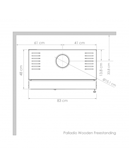 Palladio Wooden Freestanding | Estufa A Leña | Amesti