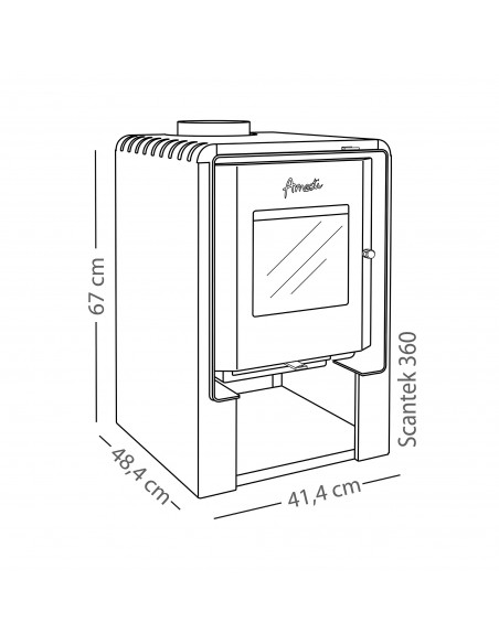 Scantek 360 | Estufa A Leña | Amesti