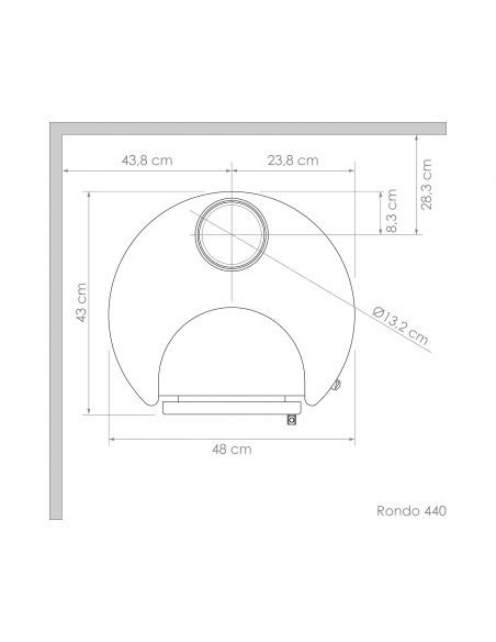 Rondo 440 | Estufa A Leña | Amesti