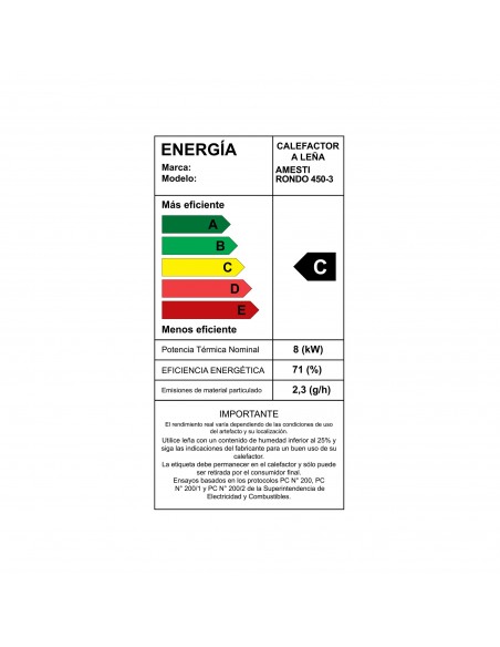 Rondo 450 Design | Estufa A Leña | Amesti