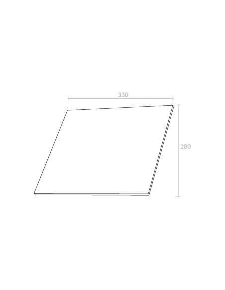 Vidrio Classic 500 - 330x280mm