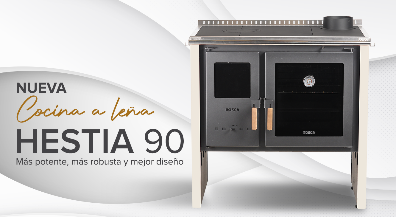 Cocina a Leña Bosca Hestia 90 Marfil