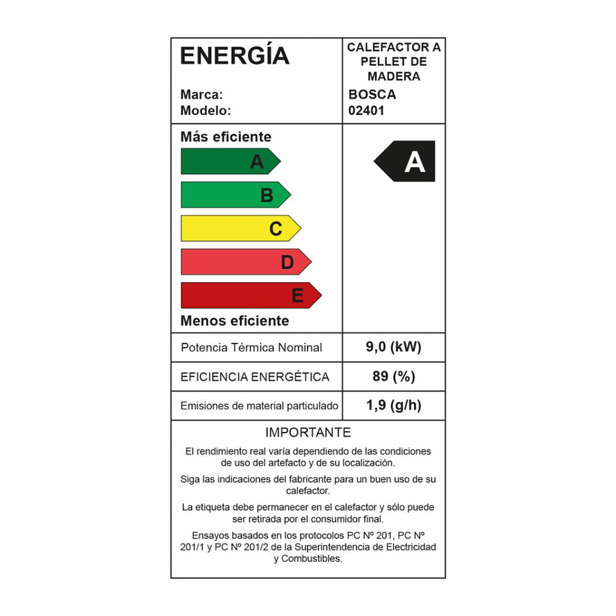 Estufa a pellet Hera + Charcoal + 20 Bolsas de Pellet