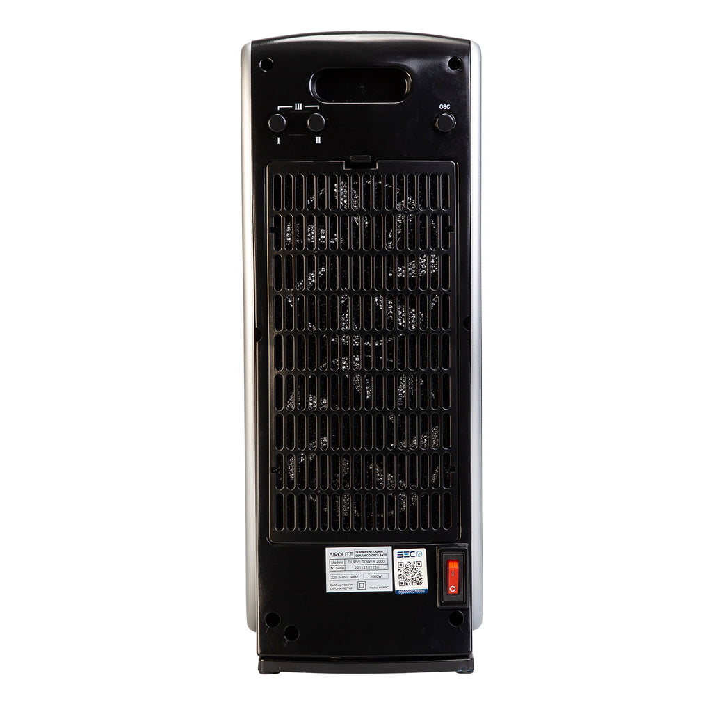 Termoventilador Vertical Curve Tower Airolite