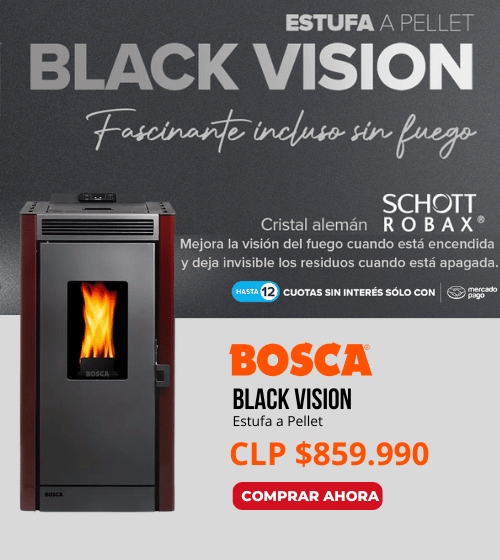 Estufa a Pellet Black Vision BOSCA