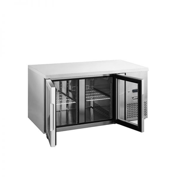 Mesón Refrigerado Puertas de Vidrio 280 Litros VMR2PS280V