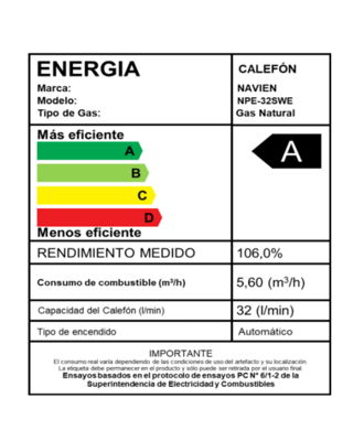 CALEFÓN CONDENSACIÓN KD NAVIEN NPE 32 L/M NG