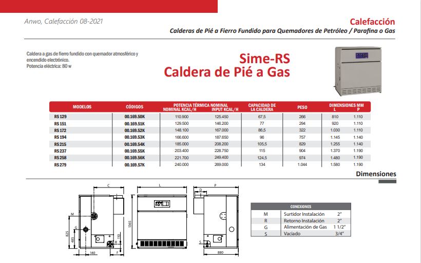 CALDERA RX 26 CE PVA IONO ESTANQUE EXP. + BOMBA