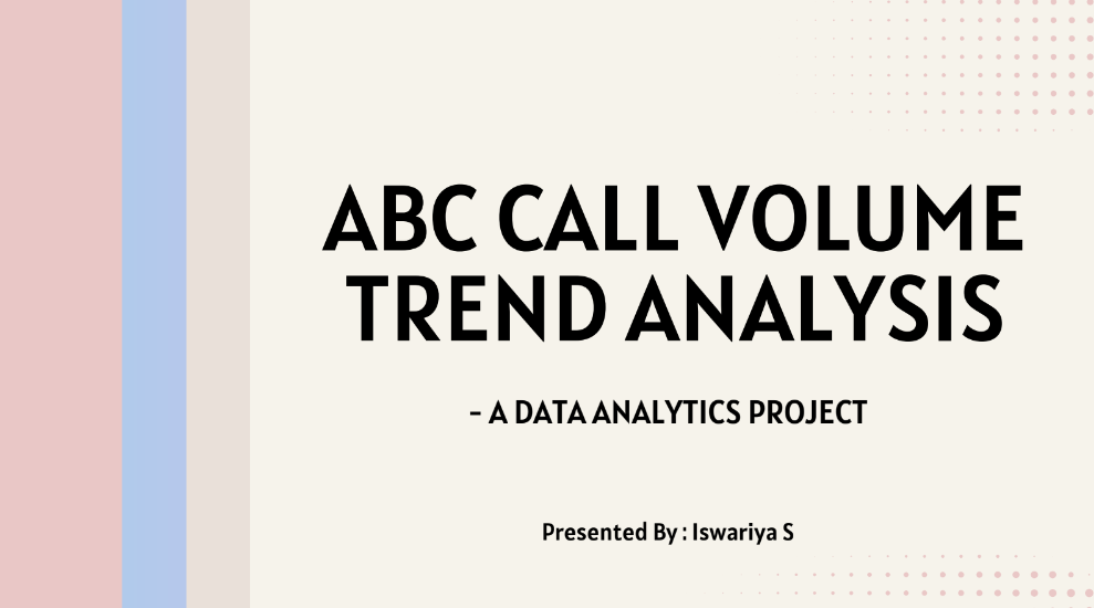 ABC Call Volume Trend Analysis